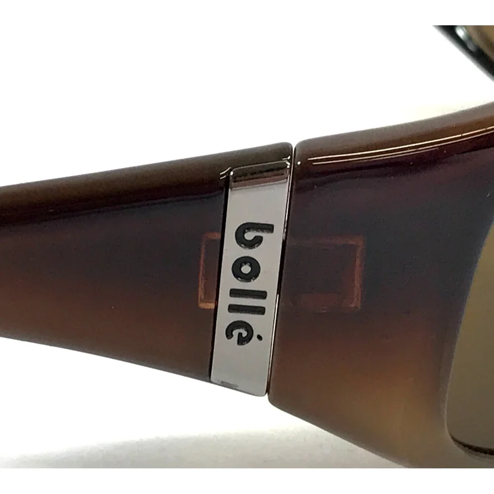 Bolle Sunglasses Faze 10967 Polished Brown Wrap Frames w/ Brown Polarized Lenses